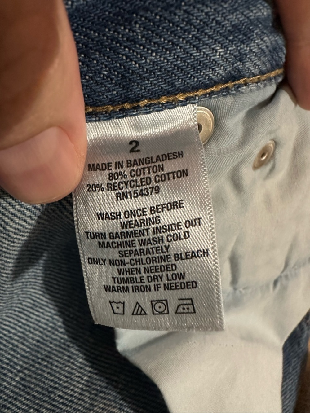 Aeropostale Ripped High-Waist Denim Shorts in Blue - Picture 9 of 9